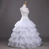 2017 ny ankomst bollklänning quinceanera klänning petticoat tiered polyester slip vit brud crinoline i stock2334