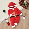 Rompertjes Mijn Eerste Kerst Geboren Baby Body Kleding Ropa Peuter Meisje Rode Lange Korte Romper Jumpsuit Outfit Geschenken 230919