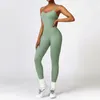 Leggings Femmes Moditin Femmes Gym Fitness Combinaison 2023 Automne Hiver Sexy Dos Soutien-gorge Tops Sans Couture Pantalon Une Pièce Jolie Porter