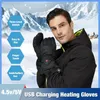 Guantes de esquí Calefacción USB Recargable Calentador de manos ajustable 230920