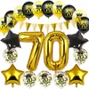 Andra evenemangsfest levererar födelsedag Uppblåsbar konfetti -nummer ballonger 18 21 30 40 50 60 70 80 90 år dekoration vuxen siffra heliumbaloner 230919