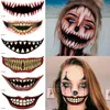 Overige Tatoeagebenodigdheden 1 Stuks Halloween PVC Tattoo Stickers Horror Lippen DIY Stickers Grote Mond Tatoeages Waterdicht Grappig Make-up Glimlach Lip Beauty Tool 230919