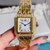 Square Watch Ladies Kadınlar İçin İzler Kuvars İzle Erkekler Tasarımcı İzler 27mm Paslanmaz Çelik Kayış Famoso Orologio