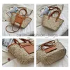 Evening Bags 2022 Summer Grass Beach Basket Bag Women's Big Latan Shoulder Bag High Capacity Women's Handbagcatlin_fashion_bags