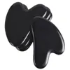 Facial Guasha Tool Natuurlijk Obsidiaan Guasha Board voor gezichts- en lichaamsmassage voor traditionele acupunctuurtherapie Beauty Skincare SPA