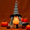 Forniture di Halloween decorazione illuminata ciondolo Rudolf bambola gnomo intrecciata creativa senza volto Decorazioni per la casa 230920