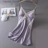 Seksi Set Beyaz Seksi Kadın Kemez Nightgown Loungewear Yaz saten Skulow Gemisi Giyin Pansuman Elbise Ev Elbiseleri Lingerie L230920