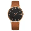 Rose Gold Mens kwarc zegarki modne zegarek Color5