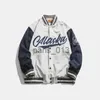 Chaquetas para hombres Hombres Bomber Chaqueta Algodón Chaquetas de béisbol Botones Cortavientos Bordado Letras Masculina Outwear Moda Mujeres Hombres x0920