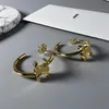 Designer-Ohrringe für Damen, Schmuck, Gold, CE, eleganter Creolen-Ohrring für Frauen, Geschenk, Ornamente, hochwertige Ohrstecker, Schmuck, Damen-Ohrstecker