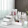 Boîtes de rangement organisateur de maquillage cosmétique avec tiroirs en plastique salle de bain boîte de soins de la peau brosse étui de rouge à lèvres organisateurs Storag258k