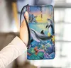 Plånböcker Klassisk handväska söt dröm Dolphin Multi-kortplatser Picksel Designer Luxury Bag Fashion Card Holder Coin Sac A Mains Femme