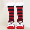 Weihnachtssocken, Damen-Herbst- und Winter-Bodensocken, Schneesocken, verdickte Plüsch-Hausschlafsocken, Teppichsocken