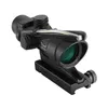 Tactical ACOG 4x32 Fonte de Fibra Óptica Verde Iluminado Chevron Vidro Gravado Retículo Fibra Real Caça Rifle Scope