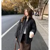 Women's Trench Coats Women Beige Short Down Jacket Solid Belt Fashion Y2K American Trendy Personality Feather Duck Female Winter Black