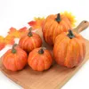 Autres fournitures de fête d'événement 7pcs récolte d'automne citrouilles artificielles grande fausse simulation citrouille Thanksgiving décorations d'automne réalistes pour la maison 230919