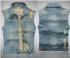 Heren Vesten VXO Mouwloze Ripped Jean Jassen Denim Mannen Cowboy Vest Merk Jas Mannelijke Meerdere Kleuren 230919