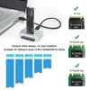 M.2 dockningsstation NVME SATA SSD -läsareadapter för PCIe NVME/M.2 och 2,5/3,5 '' HDD