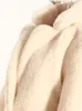 Женские куртки LGRQ 2023, зимнее модное пальто из овечьей шерсти, свободное пальто с лацканами на шнуровке и длинным рукавом с кисточками, плюшевое пальто 17A1501H 230920