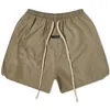 Shorts masculinos Mens Workout Fitness Hip-Hop Street Style Respirável Jogger Gym Khaki Quick Dry Coffee Training Basquete