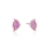 Stud Earrings Fish Pink Zircon Style Glam Fashion Good Jewerly For Women 2023 Gift In 925 Sterling Silver Super Deal