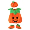 Ensembles de vêtements Cosplay Halloween Combinaison Enfant Enfants Citrouille Barboteuse Filles Robe Mignon À Capuchon Body Body Bébé Vêtements 230919