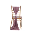 Faixa de cadeira de chiffon Wed Chair Band para decoração de cadeira Chiavari