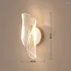 Lampa ścienna LED LOGUSUS Złote Nordic Acryl do sypialni nocny korytarz salon balkon lampy dekoracyjne lampy dekoracyjne