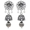 Dangle Ohrringe antike traditionelle Jhumka für Frauen Bollywood Hochzeit Schmuck Kristall Drop Ohrring Pendientes Afghan