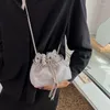 Carteras Bolso De Embrague Bolso Bandolera Cristal Rhinestone Tarde Hombro Cubo Para Mujeres Niñas Casual Diario