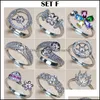 Sieraden Instellingen 72 Stijlen S925 Sier Ringen Parel Ring Voor Vrouwen Meisje Verstelbare Diy Gem Accessoires Aanwezig Drop Delivery Dhgarden Otcnj