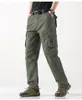 Pantalons pour hommes Automne Casual Outdoor Multi-Pocket Travail Tactique Cargo Hommes Combat SWAT Armée Militaire