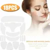 Gesichtsmassagegerät 18 Hautlifting-Patches Wiederverwendbare Silikon-Anti-Falten-Gesichts-Stirn-Wangen-Kinn-Aufkleber Anti-Aging-Faltenentfernerstreifen 230919