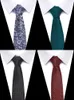 Corbatas de cuello Estilo Moda Corbata de hombre 7 5 cm Corbata azul Gravatas de seda naranja verde para hombres Paisley Floral Fit Boda Lugar de trabajo Slim 230919