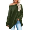 Women's Sweaters Casual Long Sleeved Crew Neck Pullover Solid Color Sweater V Men Fleece