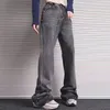 Dżinsy męskie HARAJUKU Umyjne vintage proste szerokopasmowe spodnie dżinsowe Mężczyźni i kobiety High Street Workowca swobodna flary Y2K 1130919