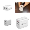 wholesale Cargadores de baterías A y C Pd Charger Steady Qc 3.0 para 12 Pro Xs Max Xr 8 Adaptador de pared tipo USB de carga rápida Lg 3A LL