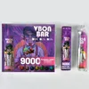 VBON RGB 9000 Puffs E-cigarros descartáveis 18ml Vape com bobina de malha Bateria recarregável 0 2 5% 9K Vape descartável