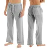 Herenbroeken Casual linnen katoenen yogabroek voor heren Ademend Losse joggingbroek Strandbroek Loungebroek Elastische taille Fitnessbroek 230920