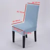 Universal Selective Color Spandex Chair Cover borttagbar stol Täck Big Elastic Slipcover Modern Kitchen Seat Case258U