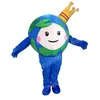 Costume de mascotte d'Halloween The Earth, personnage de dessin animé de haute qualité, taille adulte, fête de Noël, tenue de publicité extérieure