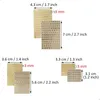 Candle Holders 6 Sheets Small 0.12 Inch Alphabet Number Stickers Glitter Alloy Self Adhesive Letters Gold/Silver (3mm)