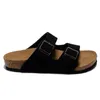 Designer Clogs Sandals tofflor Shearling Mules Cork Flat Fashion Suede Summer Leather Slide Beach Casual Shoes Women Men Män