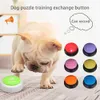 Andra evenemangsfestleveranser 4PS inspelningsbara Talking Easy Carry Voice Recording Sound -knapp för barn Pet Dog Interactive Toy Answering Button Makers 230919