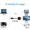 DisplayPort-auf-HDMI- und vergoldeter DP-DisplayPort-auf-HDMI-Adapter (Stecker auf Buchse), kompatibel mit Lenovo Dell HP und anderen Marken