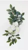 Decorative Flowers White Silk Runners Row Floral Artificial Flower Table Runner Wedding Arch For Decoration