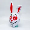 Party Masks Franks Rabbit mask parkour a kid adult full face cute folding rabbit Christmas party costume 230919