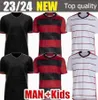 24Flamengos Soccer Jerseys 2023 2024 Fans Player Version David Luiz Diego E.Ribeiro Gabi Football Shirts Thiago Maia Pedro de Arrascaeta Men Women Kids Training