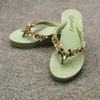 Zapatillas Casual Glitter Slides Zapatos de verano para mujer en una cuña Chanclas de goma Shale Mujer Playa Bajo Pantofle Luxury Jelly FL