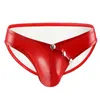 Briefs Panties Mens Sexy Underwear Penis Erotic Faux Leather Funny Briefs Open Crotch Pouch Male Panties Low Waist Sexy Gay Underpants 230920